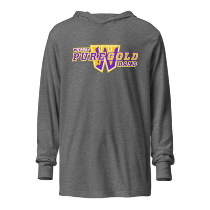 Performance | Hooded Long Sleeve T Shirt | Wylie ISD | Pure Gold Logo