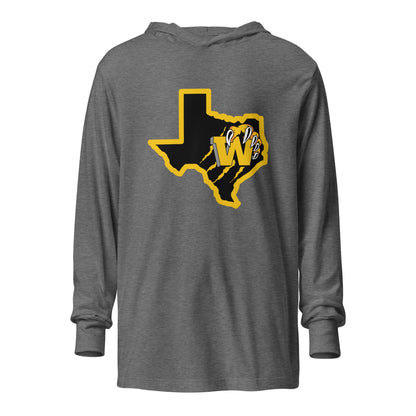 Performance | Hooded Long Sleeve T Shirt | WYSA | Texas Logo
