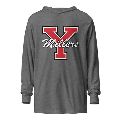 Performance | Hooded Long Sleeve T Shirt | Yukon Student Council | Crest Logo