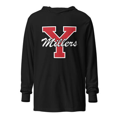 Performance | Hooded Long Sleeve T Shirt | Yukon Student Council | Crest Logo