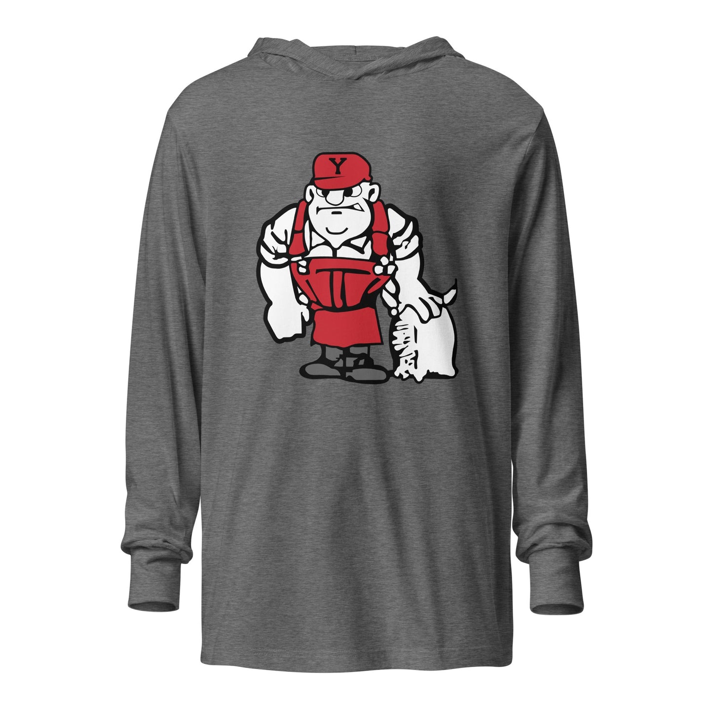 Performance | Hooded Long Sleeve T Shirt | Yukon Student Council | Mascot Logo
