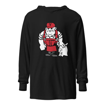 Performance | Hooded Long Sleeve T Shirt | Yukon Student Council | Mascot Logo