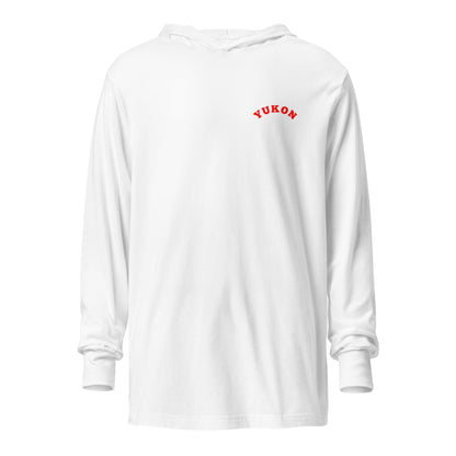 Performance | Hooded Long Sleeve T Shirt | Yukon Student Council | Script Logo