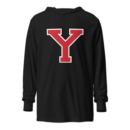 Performance | Hooded Long Sleeve T Shirt | Yukon Student Council | Y-Mark Logo