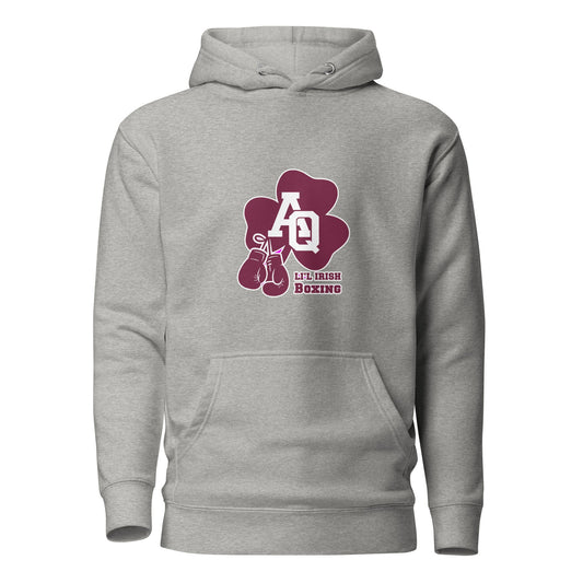 Performance | Hoodie | Aquinas Li’l Irish Boxing | AQ Shamrock Logo