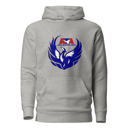 Performance | Hoodie | Azle Martial Arts | Blue Fire Crest Logo