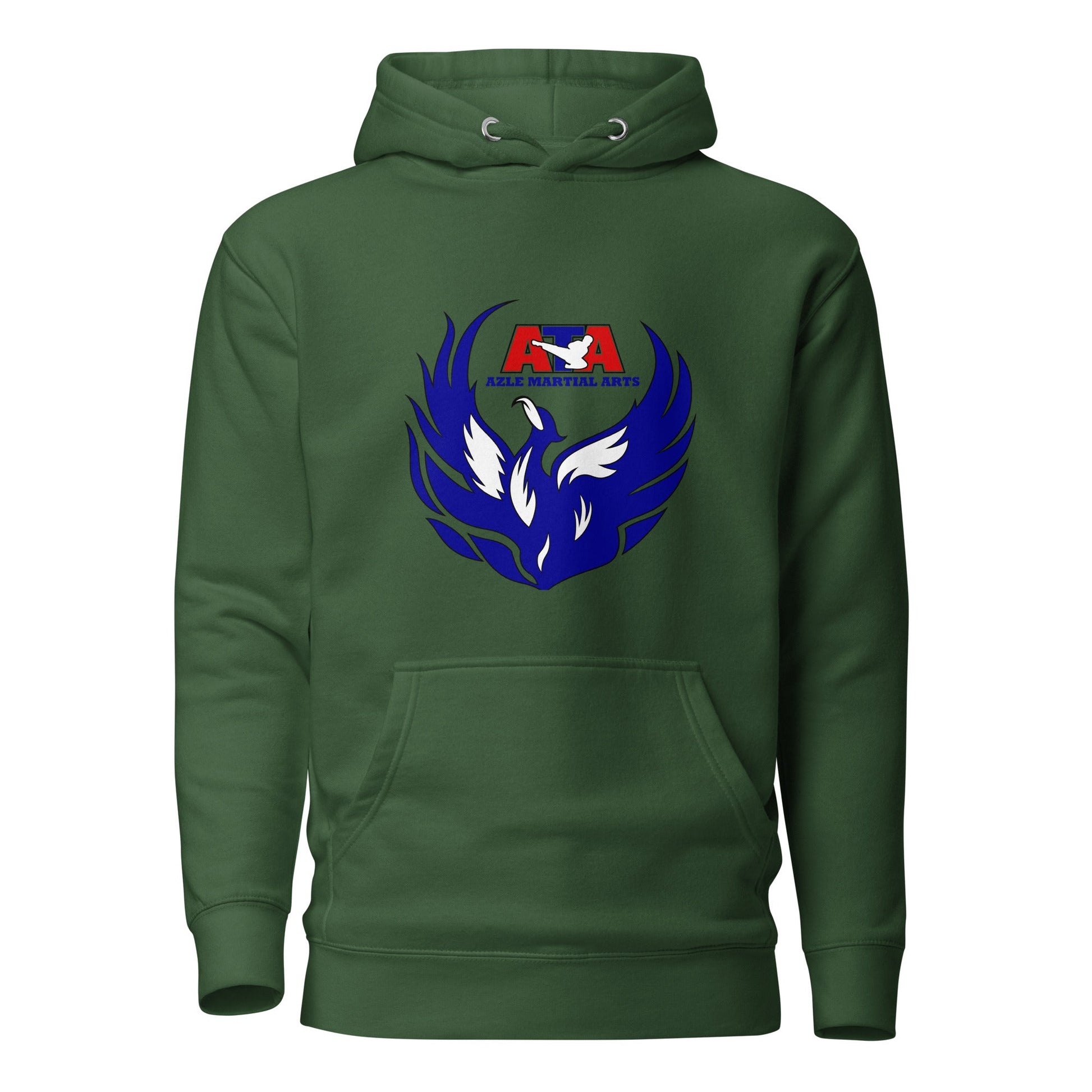 Performance | Hoodie | Azle Martial Arts | Blue Fire Crest Logo