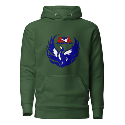 Performance | Hoodie | Azle Martial Arts | Blue Fire Crest Logo