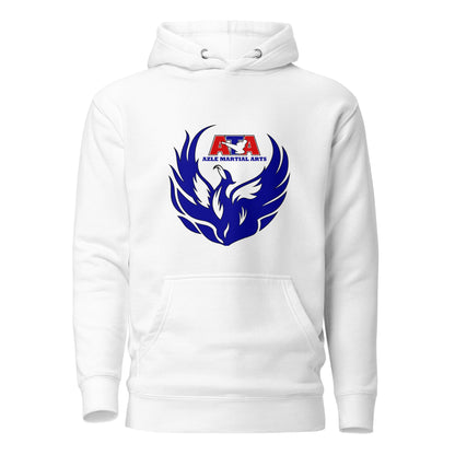 Performance | Hoodie | Azle Martial Arts | Blue Fire Crest Logo