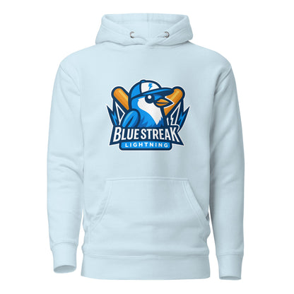 Performance | Hoodie | Blue Streak Lightning | Mascot Logo