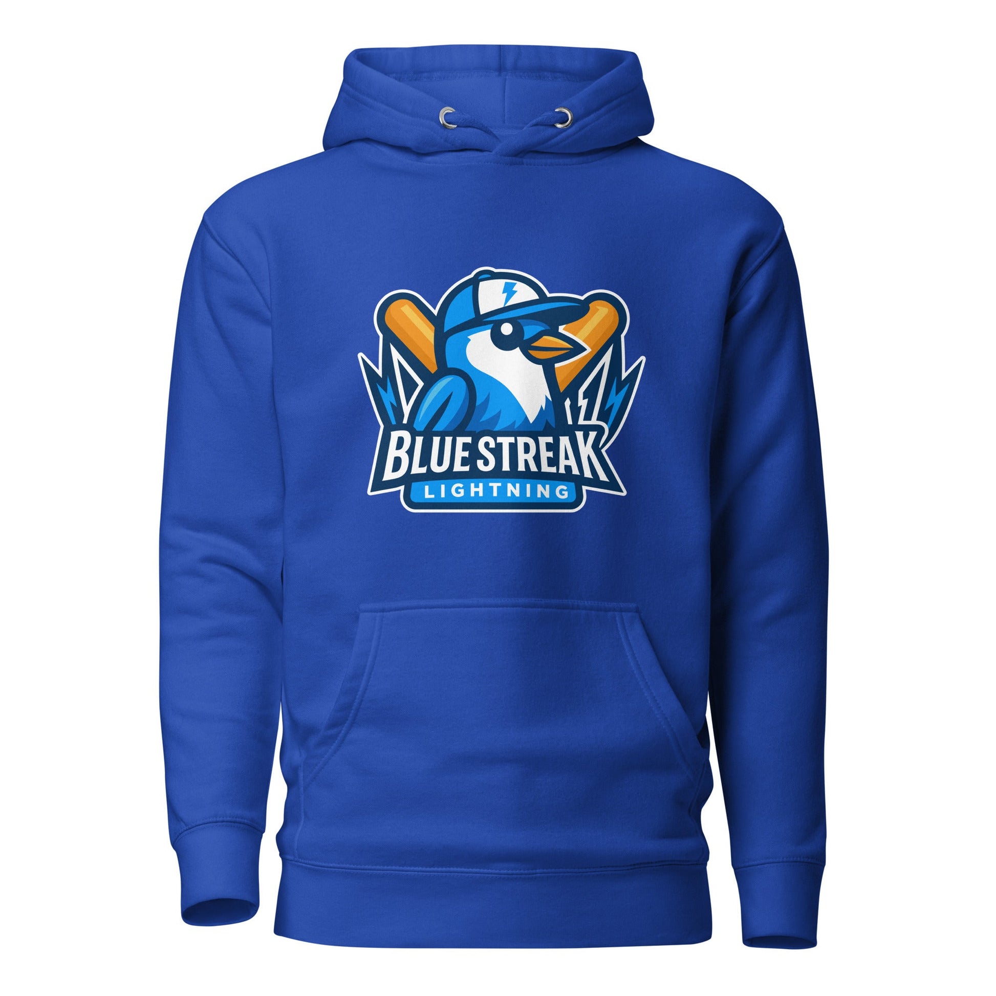 Performance | Hoodie | Blue Streak Lightning | Mascot Logo
