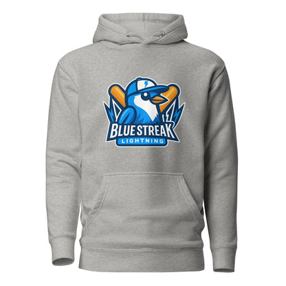 Performance | Hoodie | Blue Streak Lightning | Mascot Logo