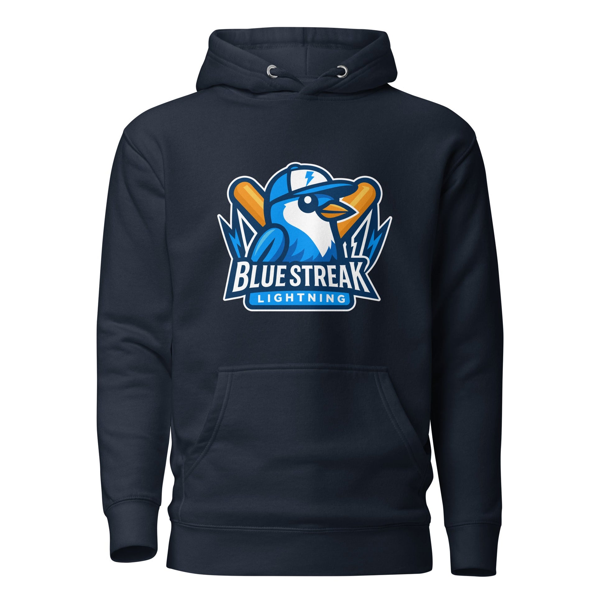 Performance | Hoodie | Blue Streak Lightning | Mascot Logo