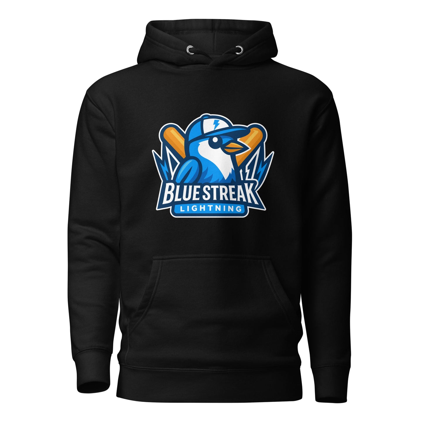Performance | Hoodie | Blue Streak Lightning | Mascot Logo