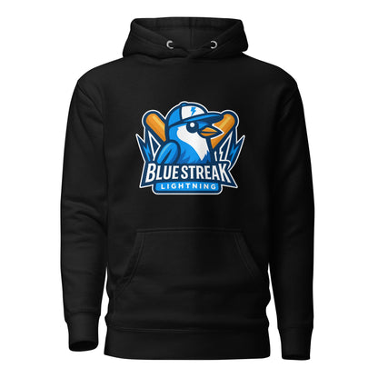 Performance | Hoodie | Blue Streak Lightning | Mascot Logo