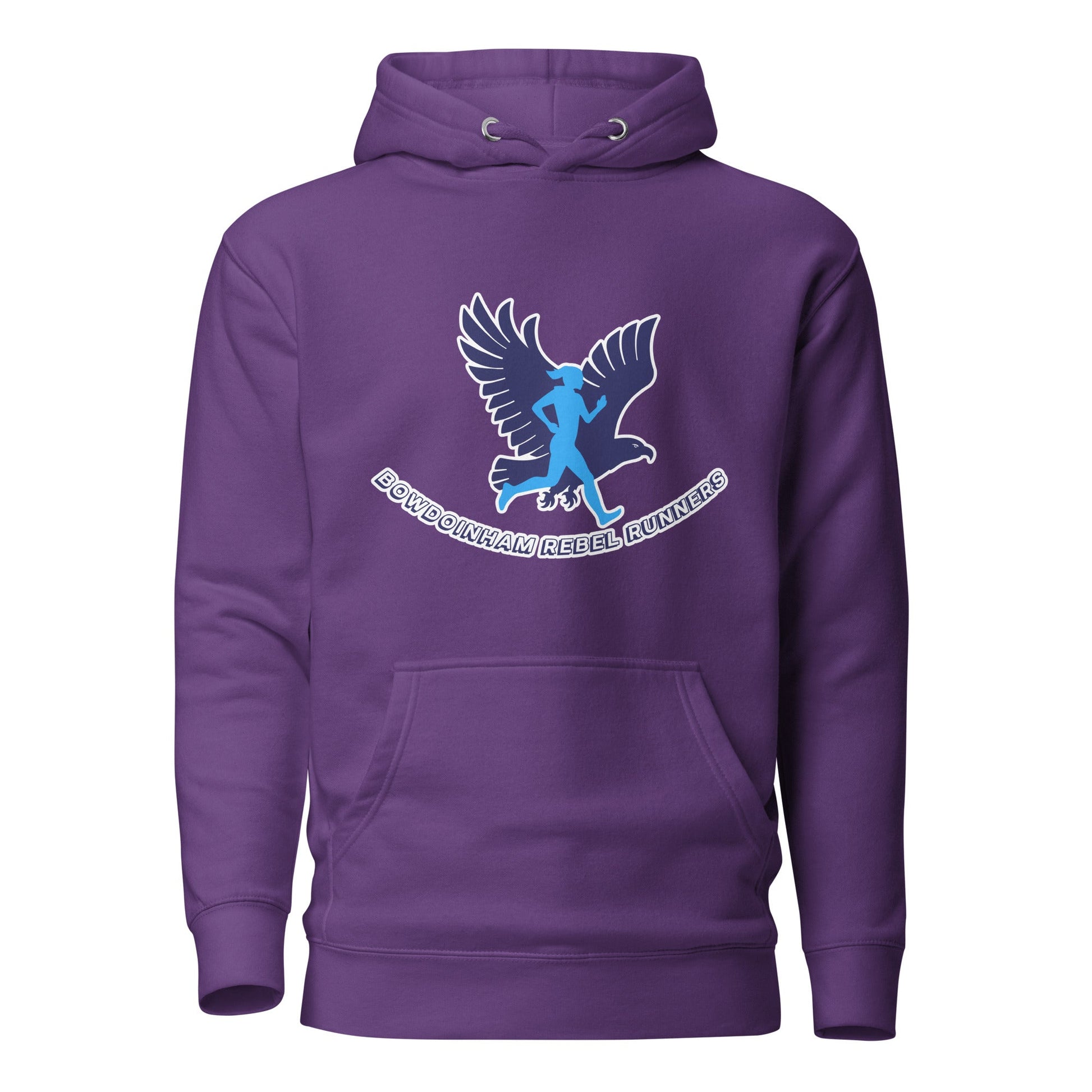 Performance | Hoodie | Bowdoinham Rebel Runners | Aerial Runner Emblem Logo