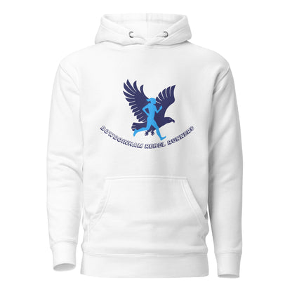 Performance | Hoodie | Bowdoinham Rebel Runners | Aerial Runner Emblem Logo