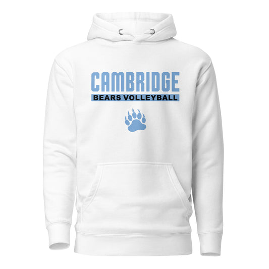 Performance | Hoodie | Cambridge Volleyball | Script Paw Logo