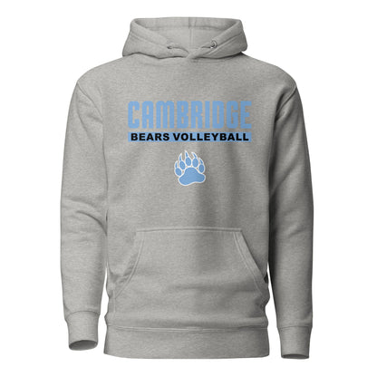 Performance | Hoodie | Cambridge Volleyball | Script Paw Logo