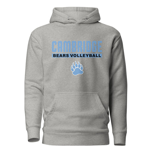 Performance | Hoodie | Cambridge Volleyball | Script Paw Logo
