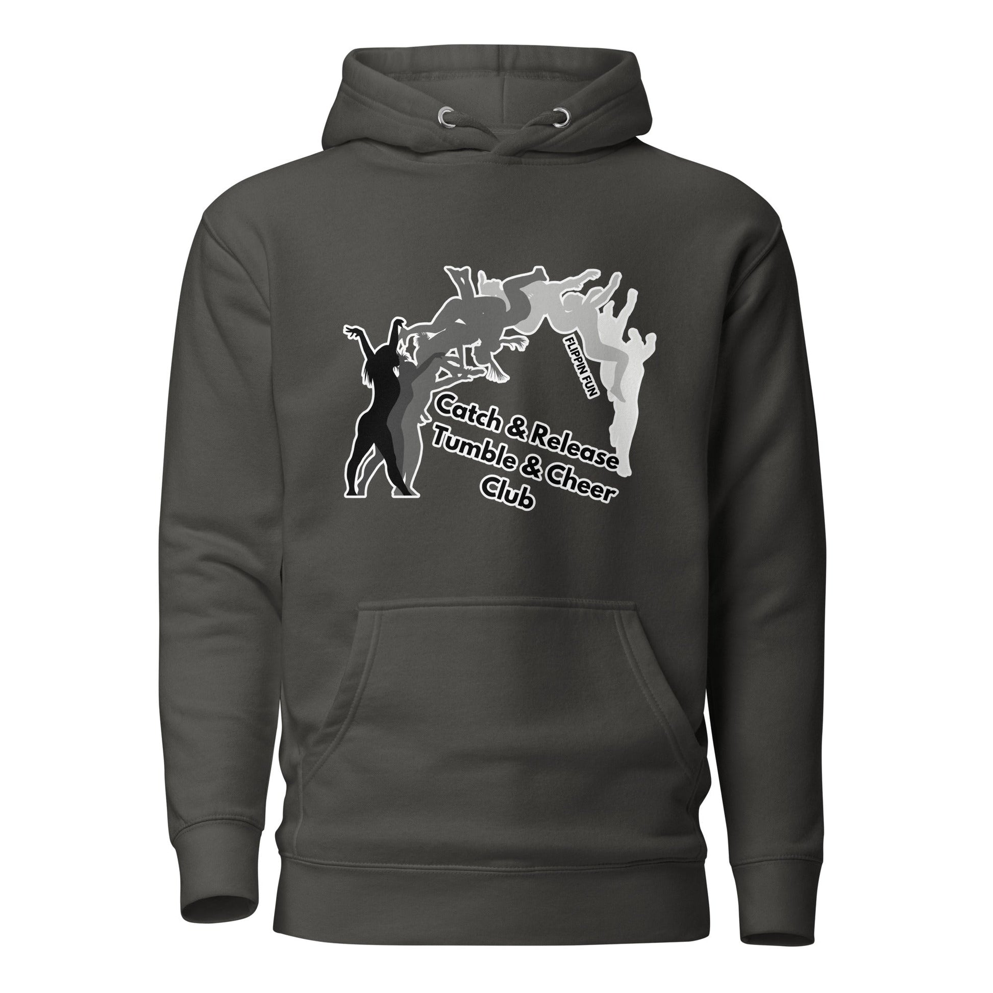 Performance | Hoodie | Catch & Release Tumble & Cheer Club | Tumble Logo