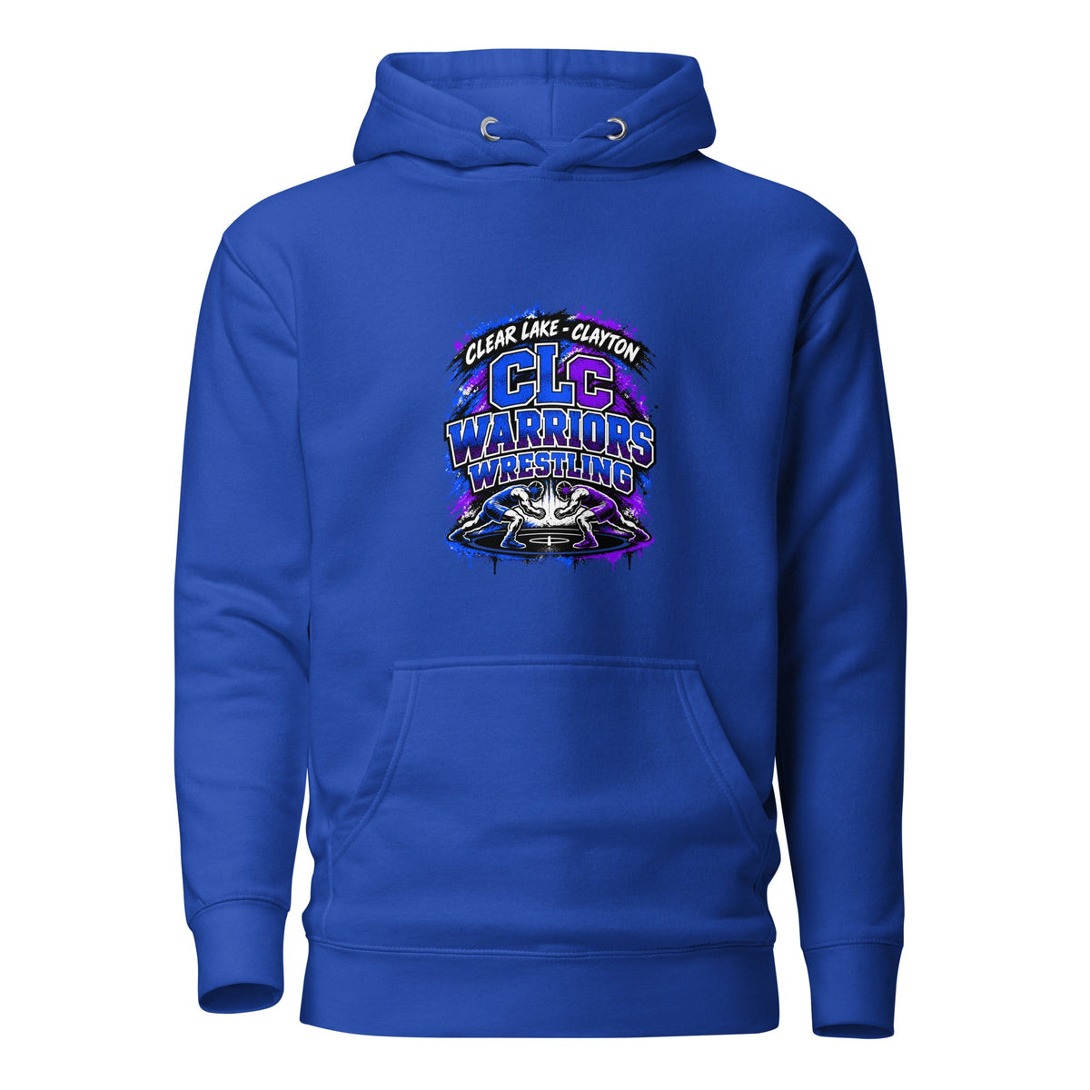 Performance | Hoodie | Clear Lake - Clayton Wrestling | Apex Logo