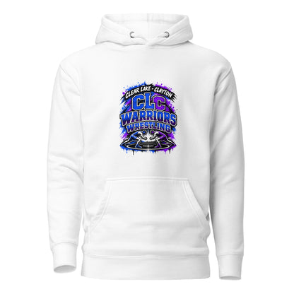 Performance | Hoodie | Clear Lake - Clayton Wrestling | Apex Logo