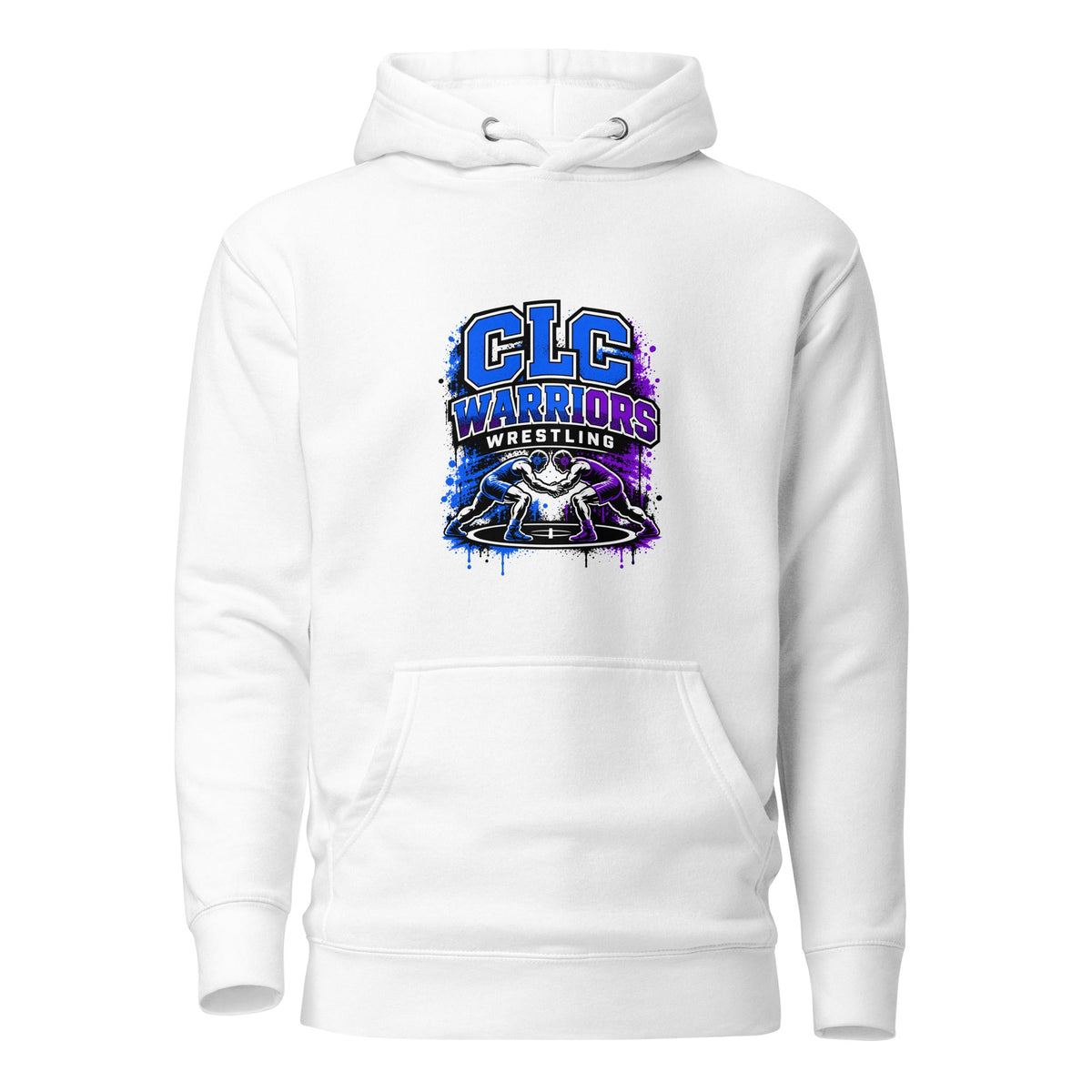 Performance | Hoodie | Clear Lake - Clayton Wrestling | Emblem Logo