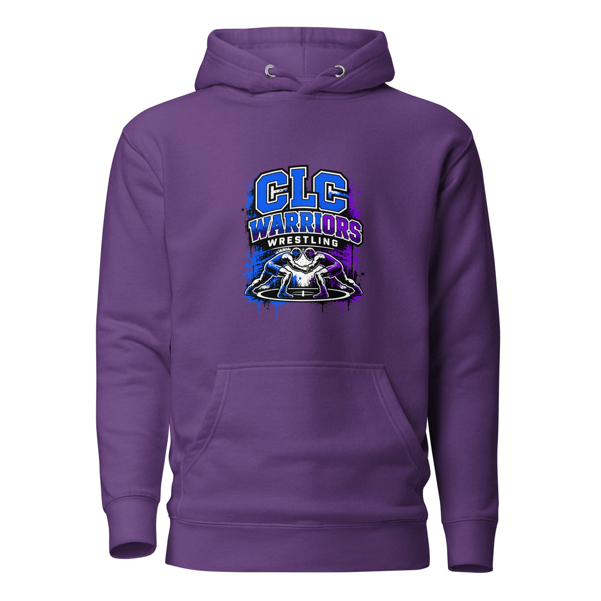 Performance | Hoodie | Clear Lake - Clayton Wrestling | Emblem Logo