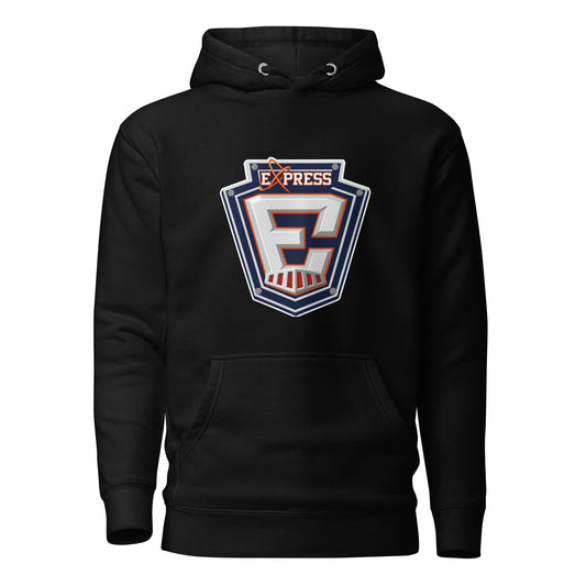 Performance | Hoodie | Erie Express Football | E Badge Logo