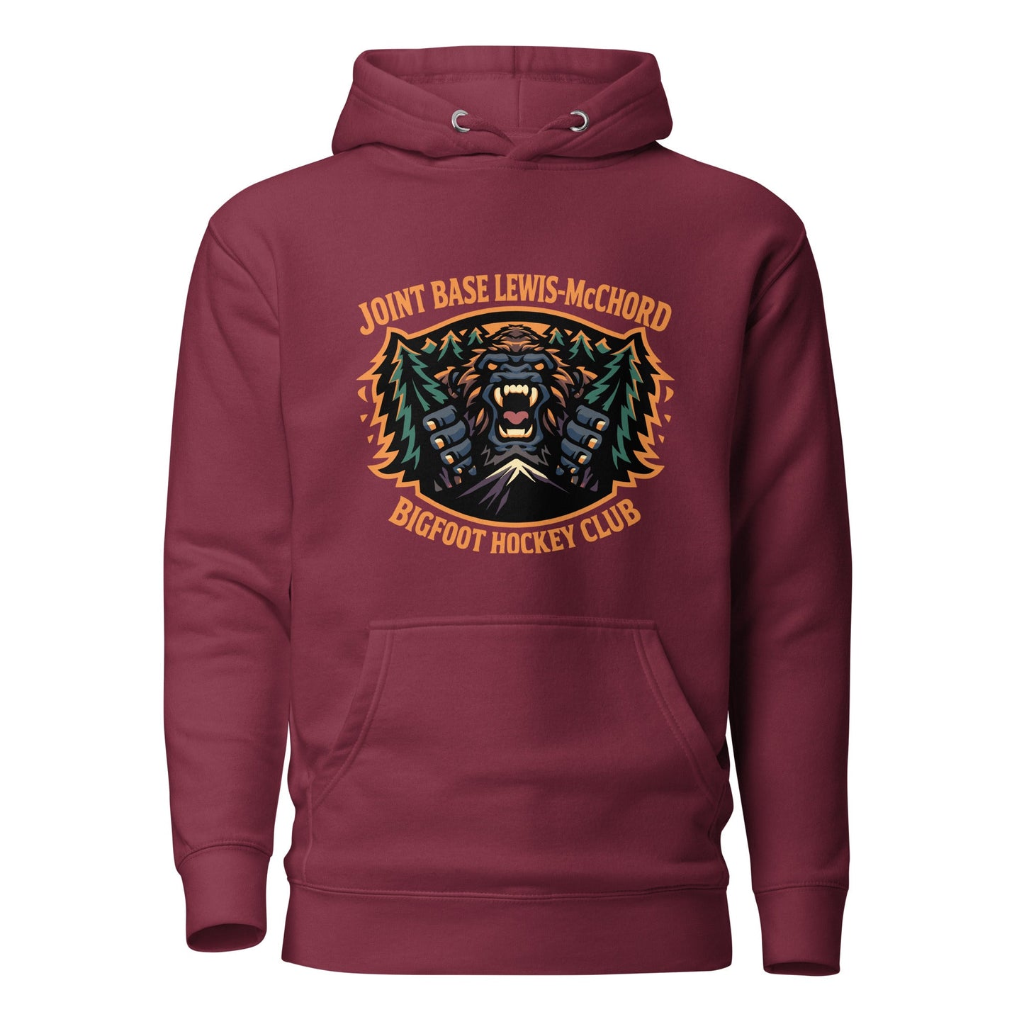 Performance | Hoodie | JBLM Bigfoot Hockey Team | Mascot Logo