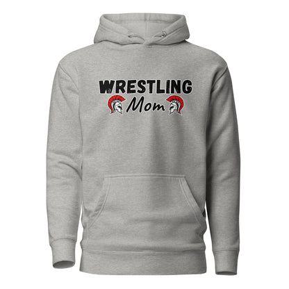 Performance | Hoodie | Lafayette Warrior Youth Wrestling | Mom Emblem Logo