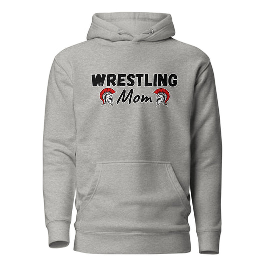 Performance | Hoodie | Lafayette Warrior Youth Wrestling | Mom Emblem Logo