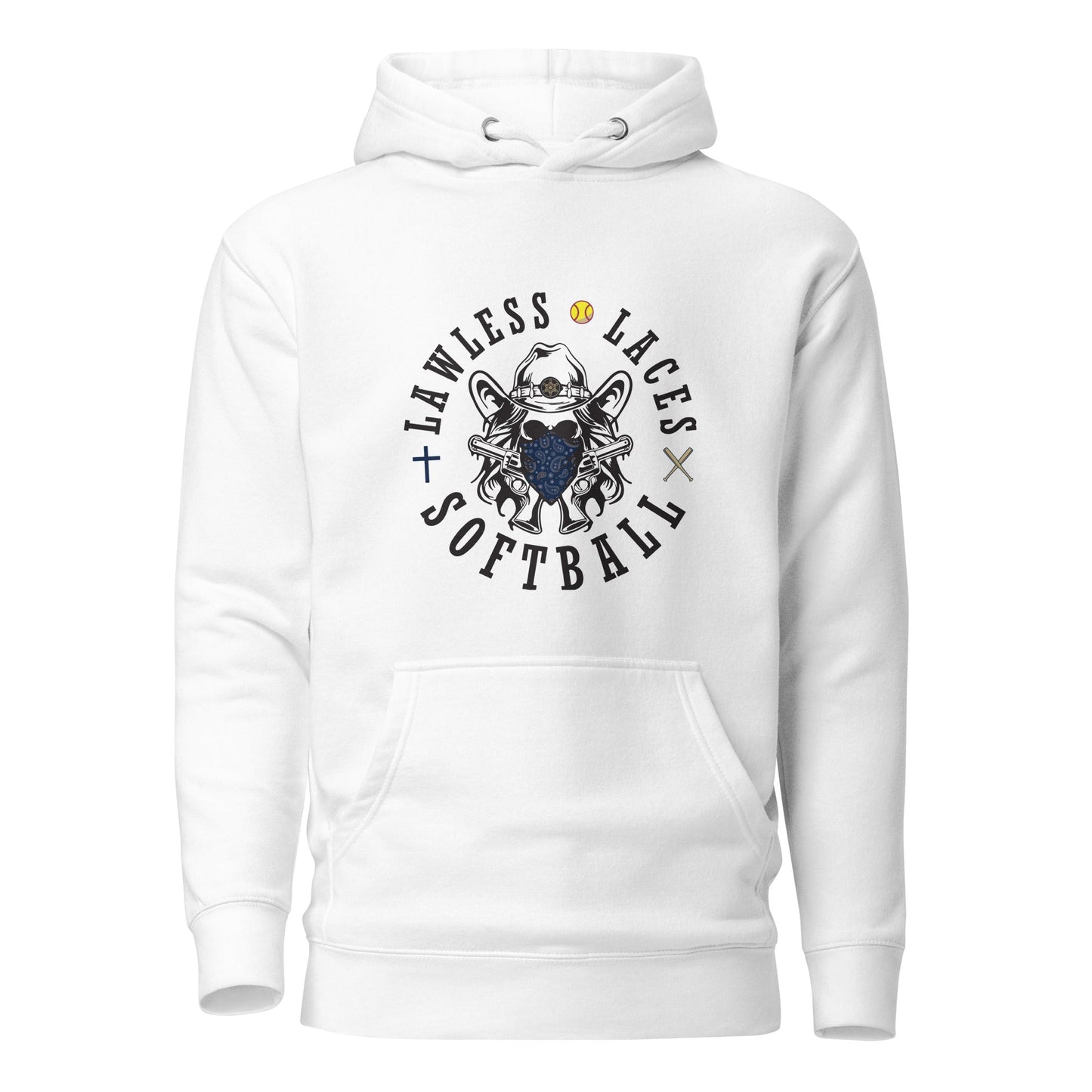 Performance | Hoodie | Lawless Laces Softball | Bandana Mascot Logo