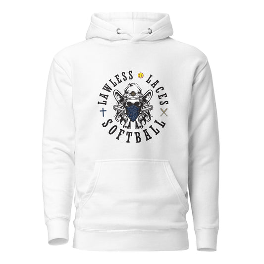 Performance | Hoodie | Lawless Laces Softball | Bandana Mascot Logo