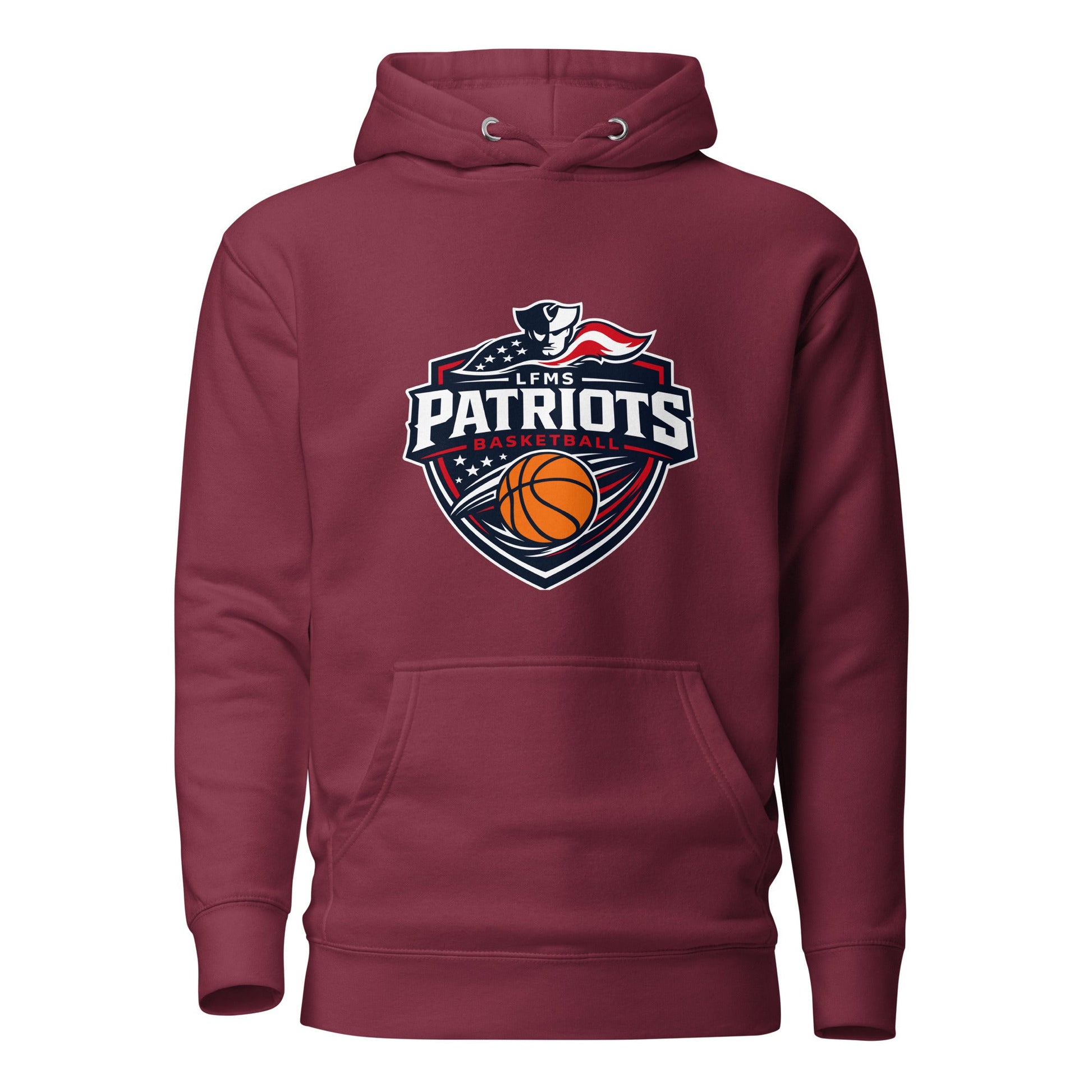 Performance | Hoodie | LFMS Athletics | Patriots Basketball Logo