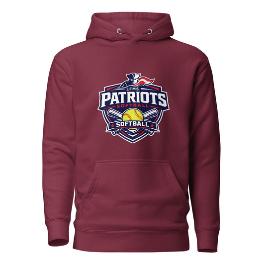 Performance | Hoodie | LFMS Athletics | Patriots Softball Logo