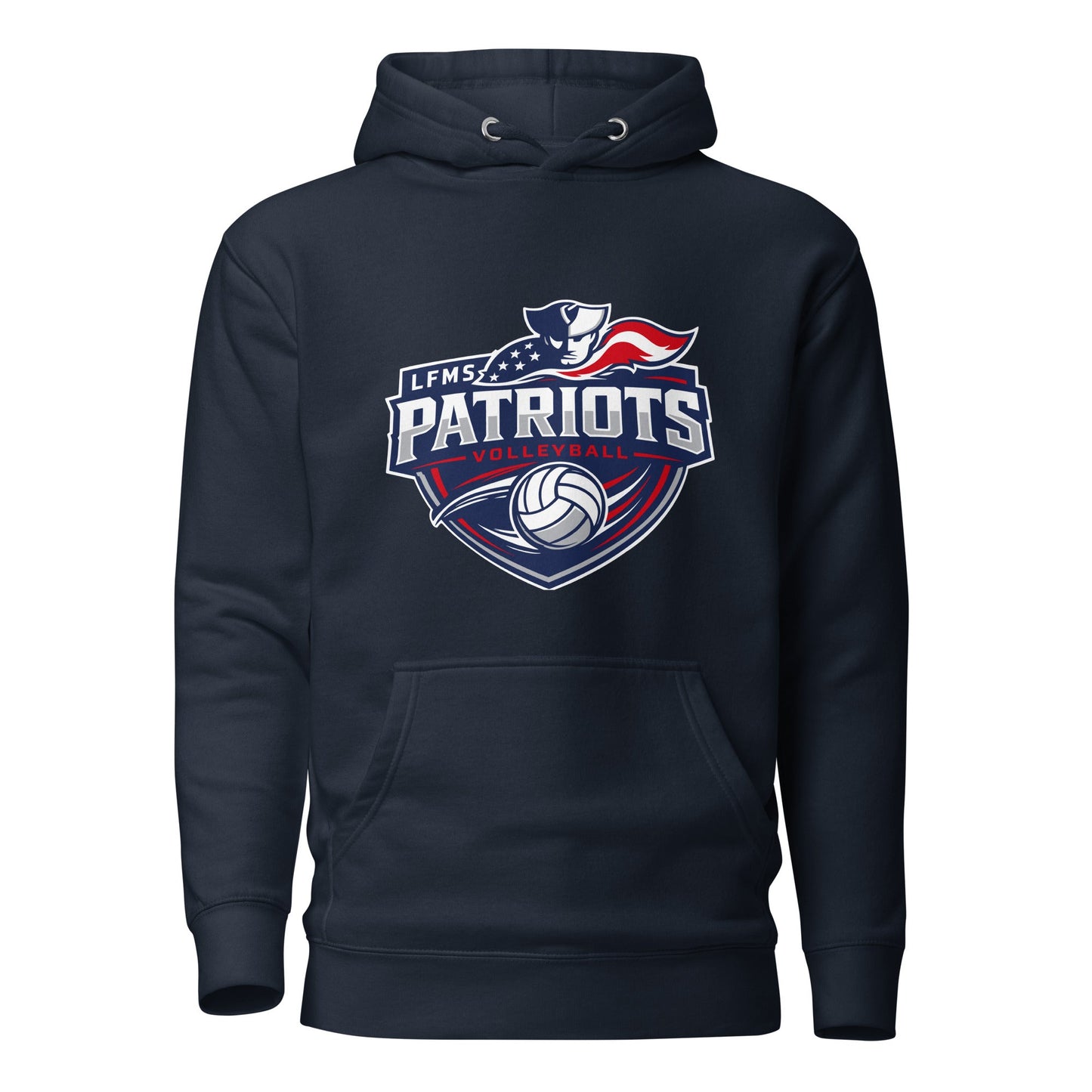 Performance | Hoodie | LFMS Athletics | Patriots Volleyball Logo