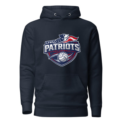 Performance | Hoodie | LFMS Athletics | Patriots Volleyball Logo