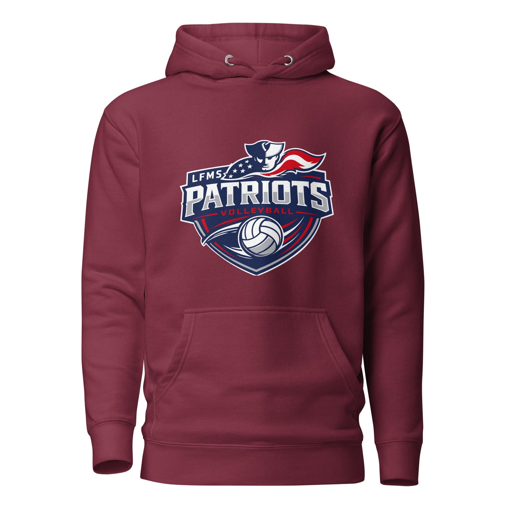 Performance | Hoodie | LFMS Athletics | Patriots Volleyball Logo