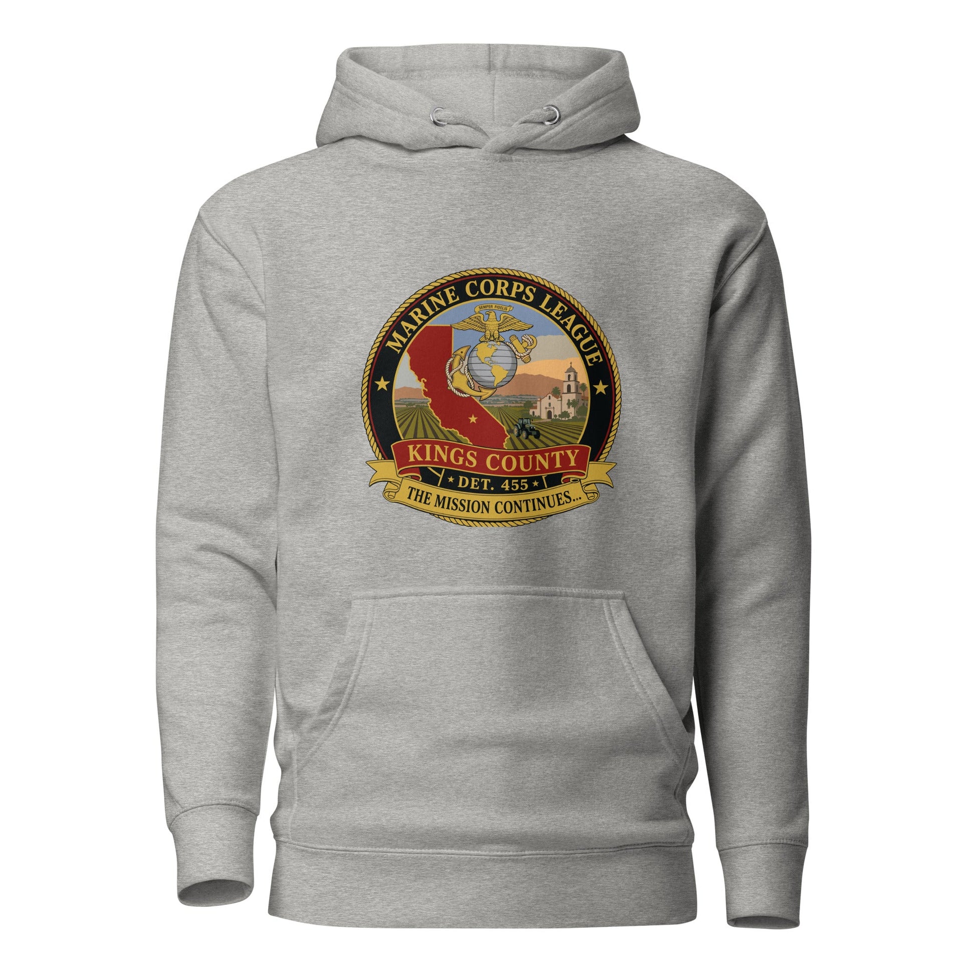 Performance | Hoodie | Marine Corps League kings County Det 455 | Shield Logo