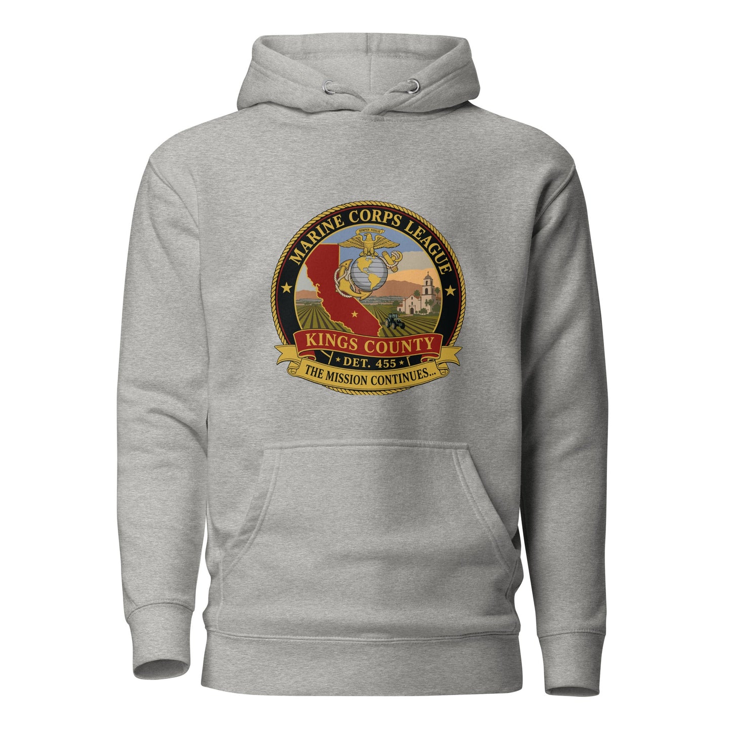 Performance | Hoodie | Marine Corps League kings County Det 455 | Shield Logo
