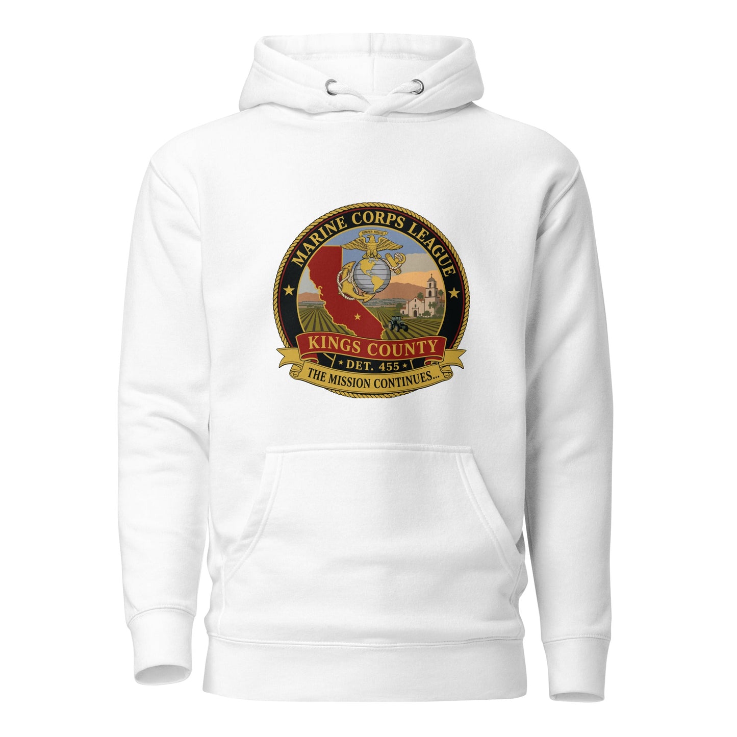 Performance | Hoodie | Marine Corps League kings County Det 455 | Shield Logo