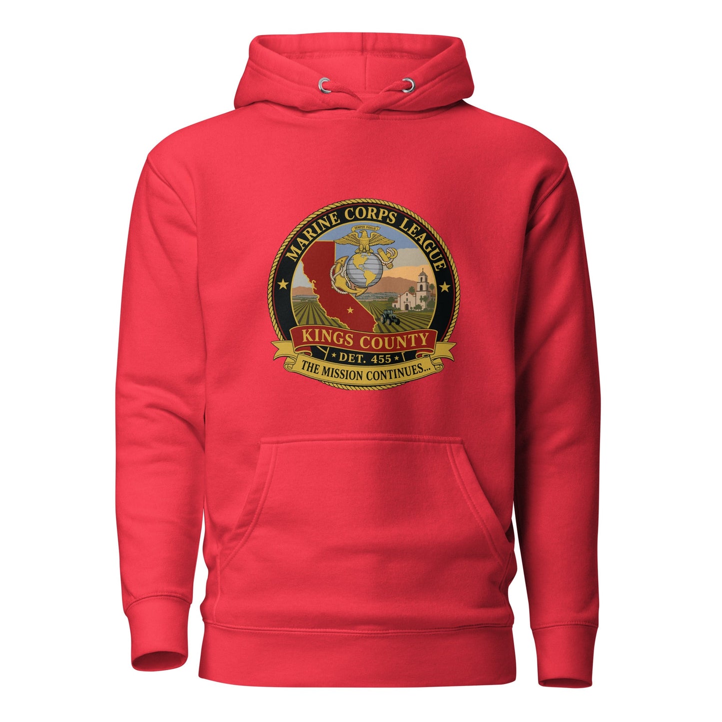 Performance | Hoodie | Marine Corps League kings County Det 455 | Shield Logo