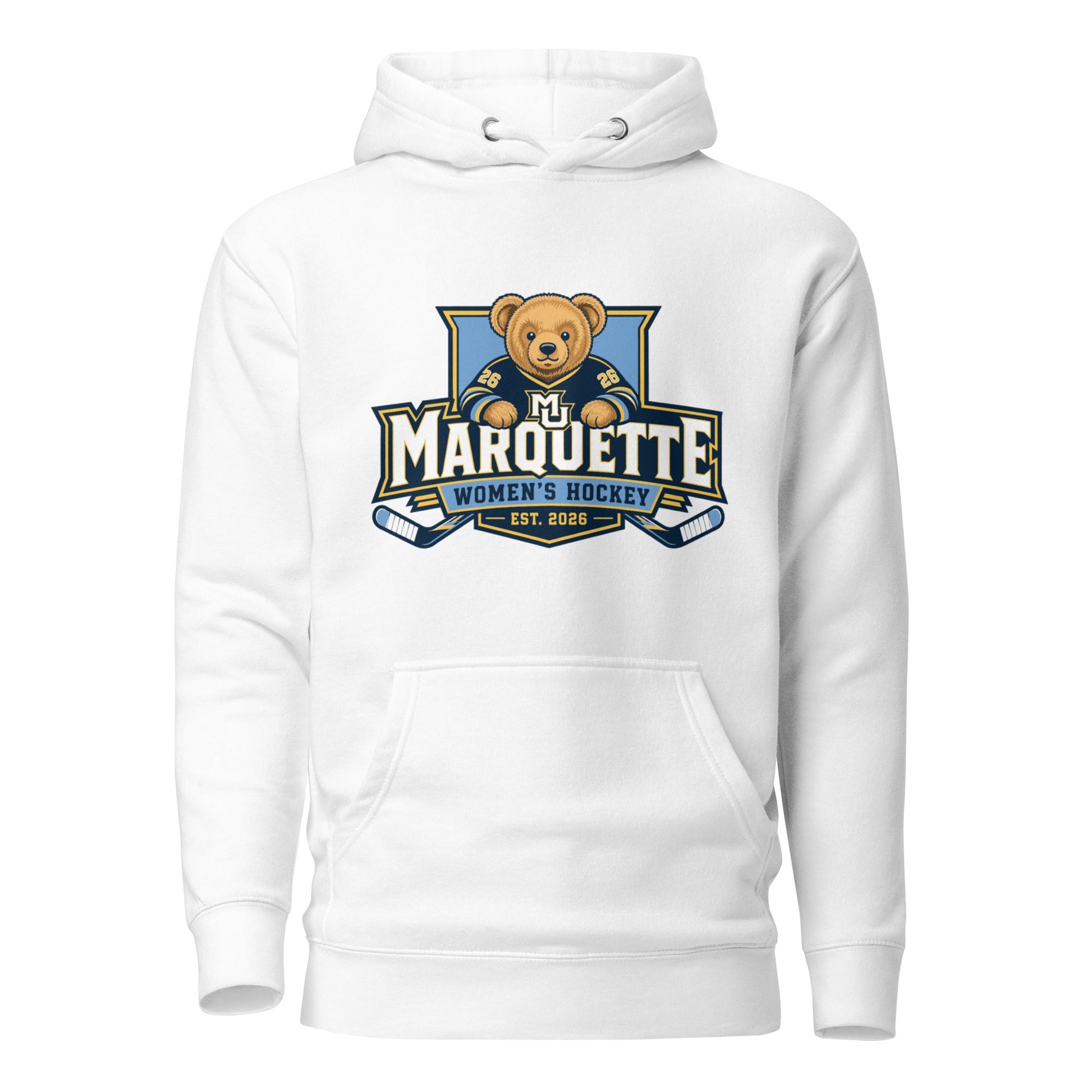 Performance | Hoodie | Marquette University Women's Hockey | Bear Athletics Logo