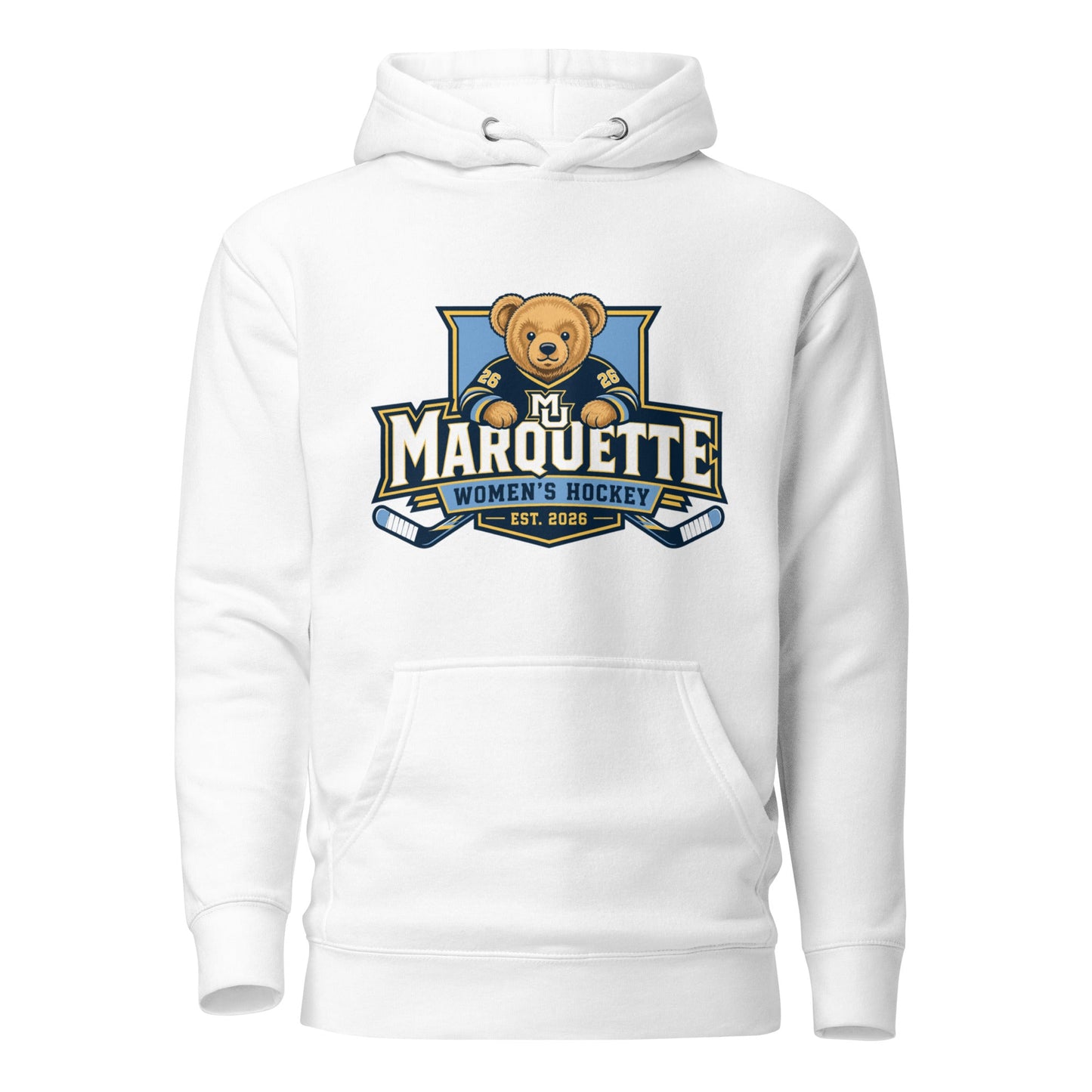 Performance | Hoodie | Marquette University Women's Hockey | Bear Athletics Logo