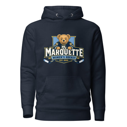 Performance | Hoodie | Marquette University Women's Hockey | Bear Athletics Logo