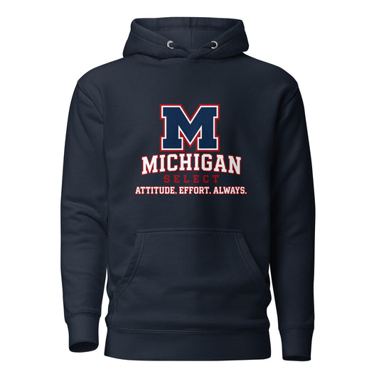 Performance | Hoodie | Michigan Select Baseball | Crest Logo