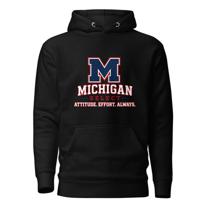 Performance | Hoodie | Michigan Select Baseball | Crest Logo