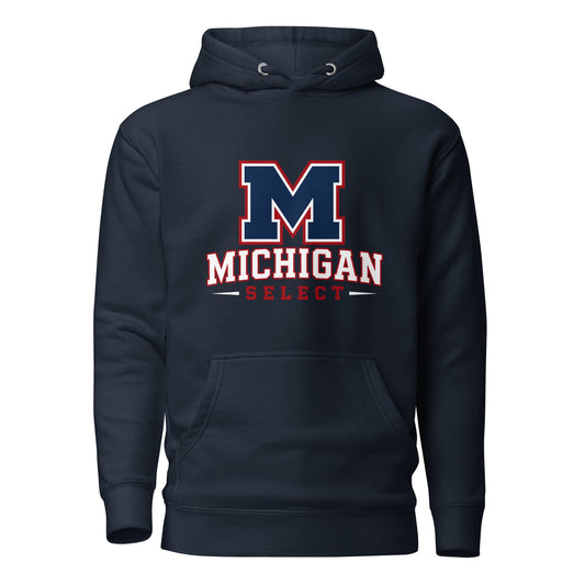 Performance | Hoodie | Michigan Select Baseball | Emblem Logo